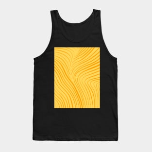 Amazing Simple Aesthetic Light Pastel Yellow Lines Tank Top